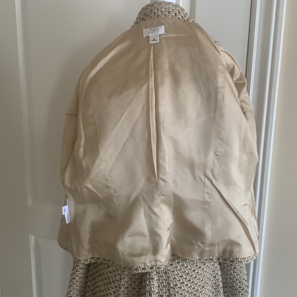 Ann Taylor LOFT tweed  jacket and matching skirt coordinated set - Picture 10 of 17